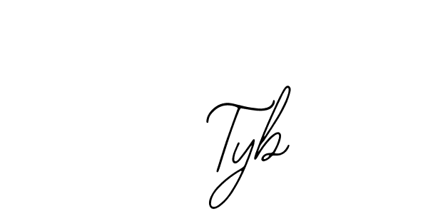 The best way (Bearetta-2O07w) to make a short signature is to pick only two or three words in your name. The name    Tyb include a total of six letters. For converting this name.    Tyb signature style 12 images and pictures png