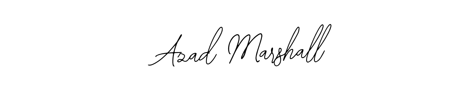 Design your own signature with our free online signature maker. With this signature software, you can create a handwritten (Bearetta-2O07w) signature for name   Azad Marshall.   Azad Marshall signature style 12 images and pictures png