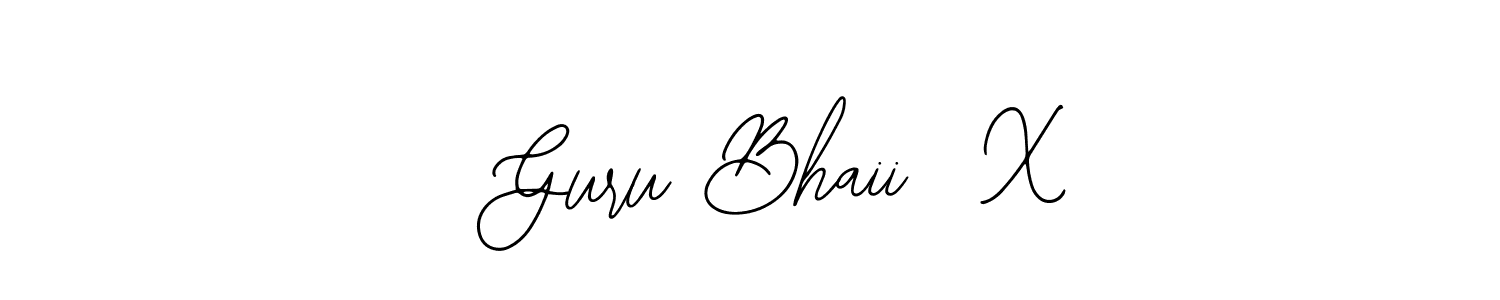 Similarly Bearetta-2O07w is the best handwritten signature design. Signature creator online .You can use it as an online autograph creator for name   Guru Bhaii  X.   Guru Bhaii  X signature style 12 images and pictures png