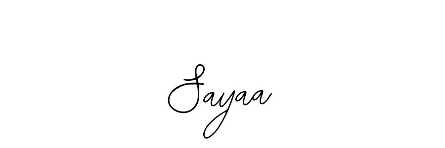 Create a beautiful signature design for name   Sayaa  . With this signature (Bearetta-2O07w) fonts, you can make a handwritten signature for free.   Sayaa   signature style 12 images and pictures png