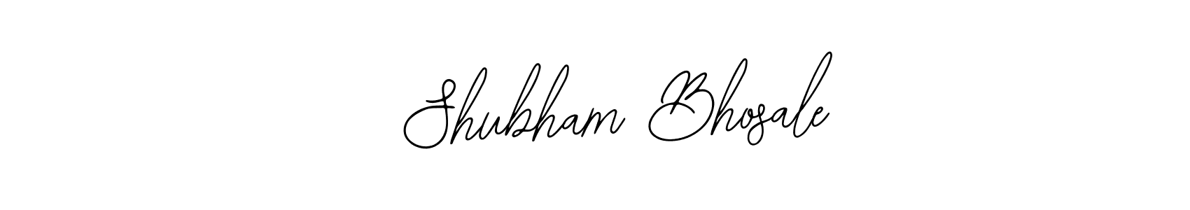 How to make   Shubham Bhosale name signature. Use Bearetta-2O07w style for creating short signs online. This is the latest handwritten sign.   Shubham Bhosale signature style 12 images and pictures png