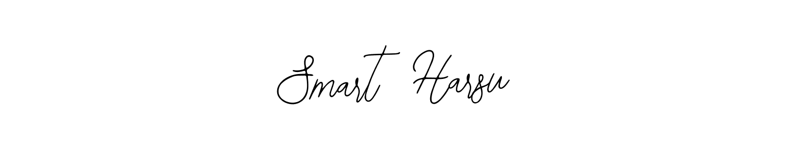 Use a signature maker to create a handwritten signature online. With this signature software, you can design (Bearetta-2O07w) your own signature for name   Smart  Harsu  .   Smart  Harsu   signature style 12 images and pictures png