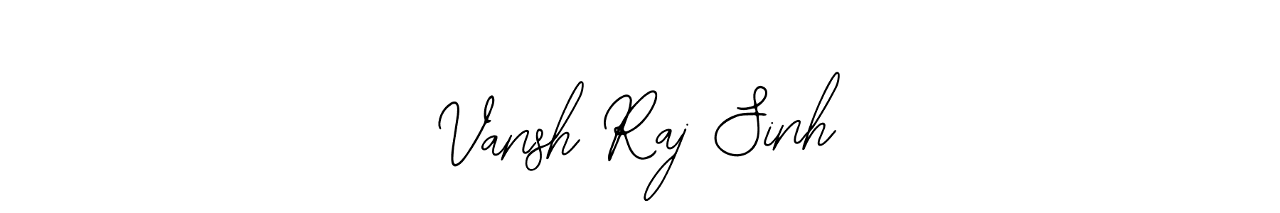 The best way (Bearetta-2O07w) to make a short signature is to pick only two or three words in your name. The name   Vansh Raj Sinh   include a total of six letters. For converting this name.   Vansh Raj Sinh   signature style 12 images and pictures png