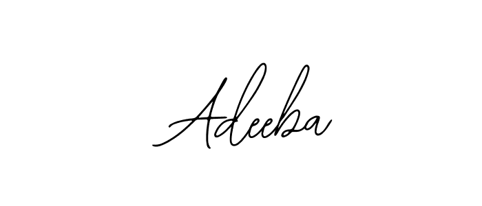 Similarly Bearetta-2O07w is the best handwritten signature design. Signature creator online .You can use it as an online autograph creator for name  Adeeba.  Adeeba signature style 12 images and pictures png