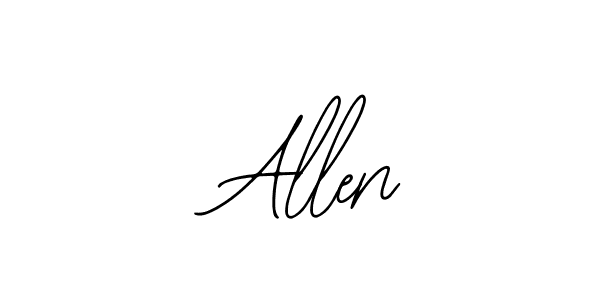 How to make  Allen name signature. Use Bearetta-2O07w style for creating short signs online. This is the latest handwritten sign.  Allen signature style 12 images and pictures png