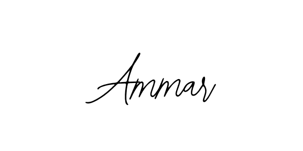 How to make  Ammar name signature. Use Bearetta-2O07w style for creating short signs online. This is the latest handwritten sign.  Ammar signature style 12 images and pictures png