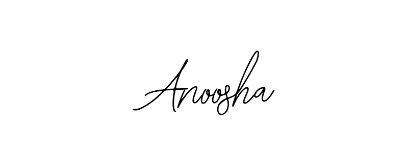 Make a beautiful signature design for name  Anoosha. Use this online signature maker to create a handwritten signature for free.  Anoosha signature style 12 images and pictures png