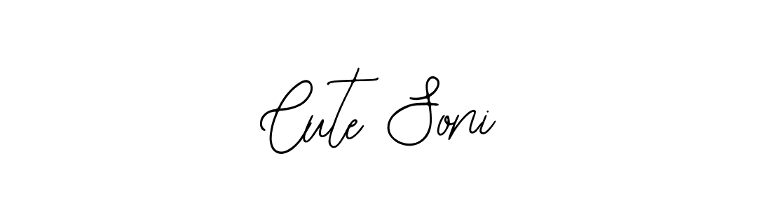 Also we have  Cute Soni  name is the best signature style. Create professional handwritten signature collection using Bearetta-2O07w autograph style.  Cute Soni  signature style 12 images and pictures png