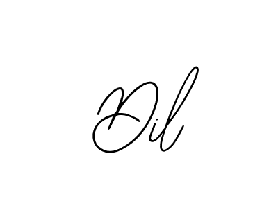 How to make  Dil name signature. Use Bearetta-2O07w style for creating short signs online. This is the latest handwritten sign.  Dil signature style 12 images and pictures png