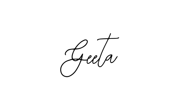 Design your own signature with our free online signature maker. With this signature software, you can create a handwritten (Bearetta-2O07w) signature for name  Geeta.  Geeta signature style 12 images and pictures png