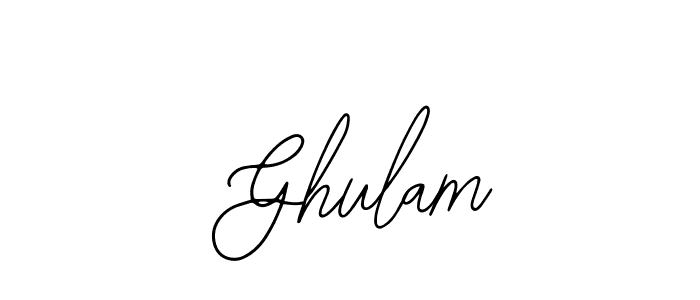 How to make  Ghulam signature? Bearetta-2O07w is a professional autograph style. Create handwritten signature for  Ghulam name.  Ghulam signature style 12 images and pictures png