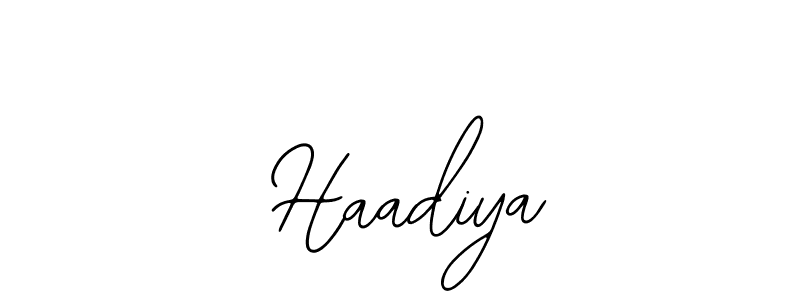 Also You can easily find your signature by using the search form. We will create  Haadiya name handwritten signature images for you free of cost using Bearetta-2O07w sign style.  Haadiya signature style 12 images and pictures png