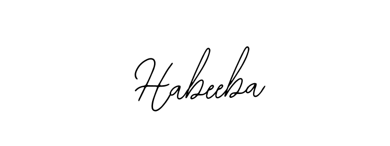 Also You can easily find your signature by using the search form. We will create  Habeeba name handwritten signature images for you free of cost using Bearetta-2O07w sign style.  Habeeba signature style 12 images and pictures png