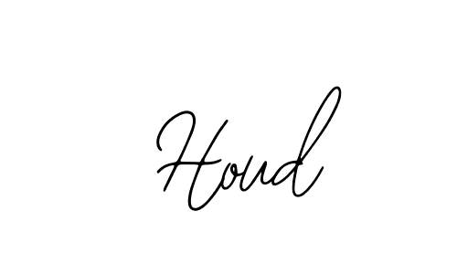 Design your own signature with our free online signature maker. With this signature software, you can create a handwritten (Bearetta-2O07w) signature for name  Houd.  Houd signature style 12 images and pictures png