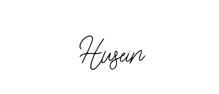 How to make  Husein name signature. Use Bearetta-2O07w style for creating short signs online. This is the latest handwritten sign.  Husein signature style 12 images and pictures png