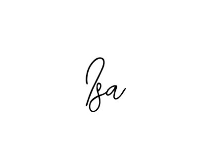 Use a signature maker to create a handwritten signature online. With this signature software, you can design (Bearetta-2O07w) your own signature for name  Isa.  Isa signature style 12 images and pictures png