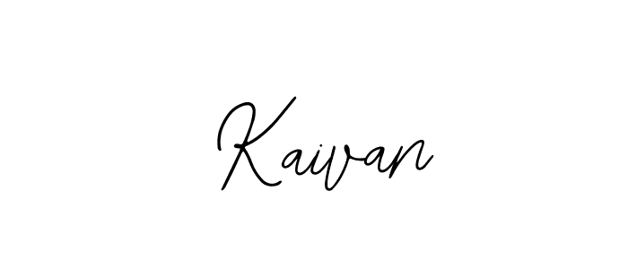 Use a signature maker to create a handwritten signature online. With this signature software, you can design (Bearetta-2O07w) your own signature for name  Kaivan.  Kaivan signature style 12 images and pictures png