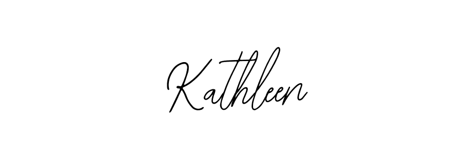 You should practise on your own different ways (Bearetta-2O07w) to write your name ( Kathleen) in signature. don't let someone else do it for you.  Kathleen signature style 12 images and pictures png