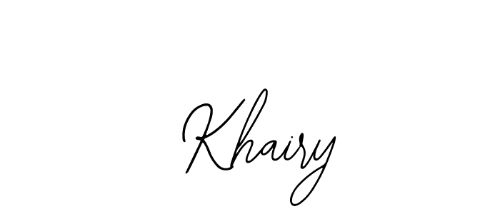 How to make  Khairy name signature. Use Bearetta-2O07w style for creating short signs online. This is the latest handwritten sign.  Khairy signature style 12 images and pictures png