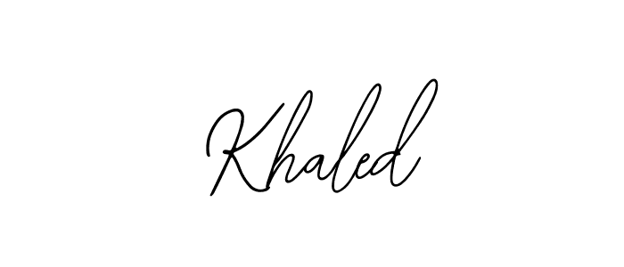 It looks lik you need a new signature style for name  Khaled. Design unique handwritten (Bearetta-2O07w) signature with our free signature maker in just a few clicks.  Khaled signature style 12 images and pictures png