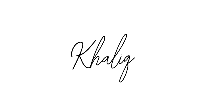 How to Draw  Khaliq signature style? Bearetta-2O07w is a latest design signature styles for name  Khaliq.  Khaliq signature style 12 images and pictures png