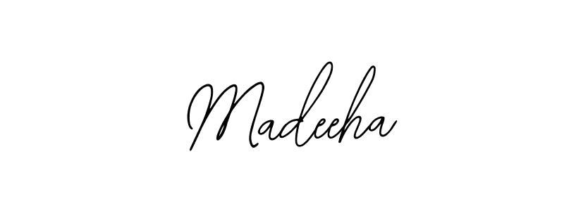 Also You can easily find your signature by using the search form. We will create  Madeeha name handwritten signature images for you free of cost using Bearetta-2O07w sign style.  Madeeha signature style 12 images and pictures png