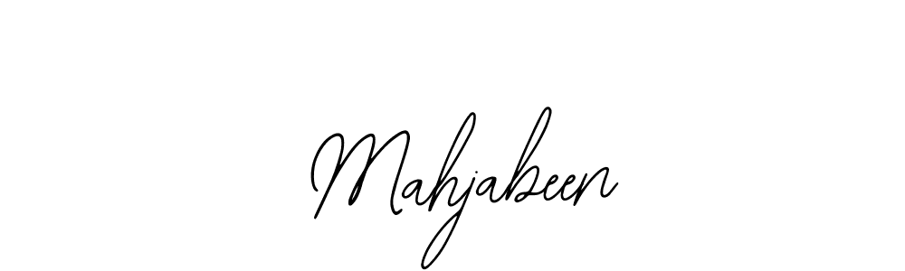 How to make  Mahjabeen name signature. Use Bearetta-2O07w style for creating short signs online. This is the latest handwritten sign.  Mahjabeen signature style 12 images and pictures png