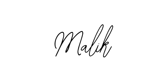 How to make  Malik name signature. Use Bearetta-2O07w style for creating short signs online. This is the latest handwritten sign.  Malik signature style 12 images and pictures png