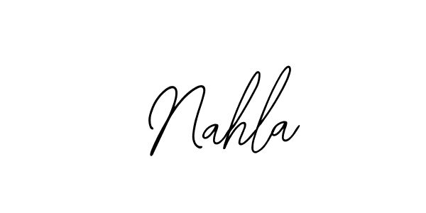 Make a beautiful signature design for name  Nahla. With this signature (Bearetta-2O07w) style, you can create a handwritten signature for free.  Nahla signature style 12 images and pictures png