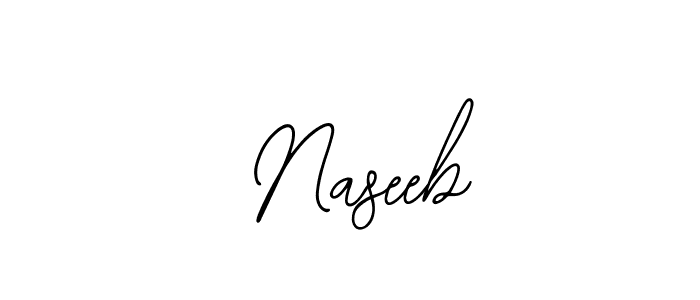 How to make  Naseeb name signature. Use Bearetta-2O07w style for creating short signs online. This is the latest handwritten sign.  Naseeb signature style 12 images and pictures png