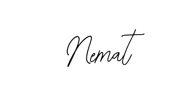How to make  Nemat signature? Bearetta-2O07w is a professional autograph style. Create handwritten signature for  Nemat name.  Nemat signature style 12 images and pictures png