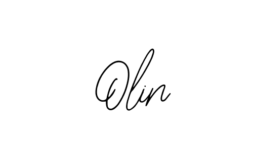 Design your own signature with our free online signature maker. With this signature software, you can create a handwritten (Bearetta-2O07w) signature for name  Olin.  Olin signature style 12 images and pictures png