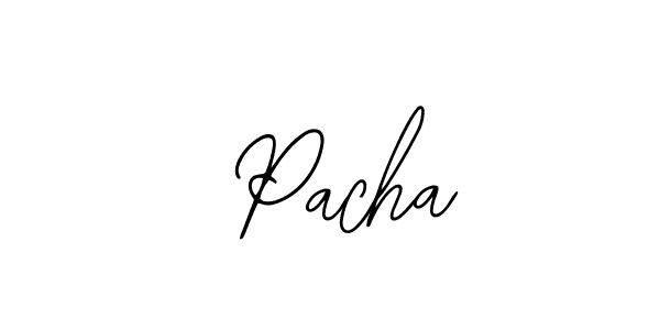 Design your own signature with our free online signature maker. With this signature software, you can create a handwritten (Bearetta-2O07w) signature for name  Pacha.  Pacha signature style 12 images and pictures png