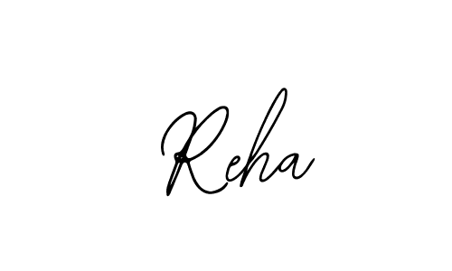 The best way (Bearetta-2O07w) to make a short signature is to pick only two or three words in your name. The name  Reha include a total of six letters. For converting this name.  Reha signature style 12 images and pictures png