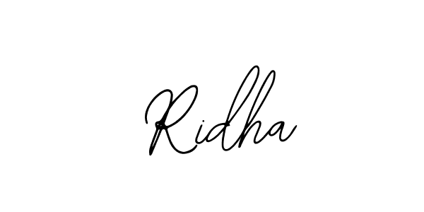 How to make  Ridha signature? Bearetta-2O07w is a professional autograph style. Create handwritten signature for  Ridha name.  Ridha signature style 12 images and pictures png