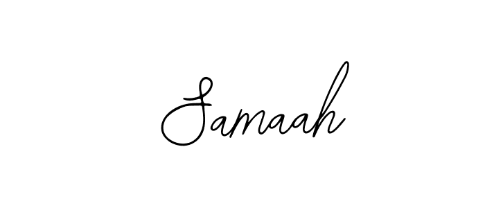 How to make  Samaah signature? Bearetta-2O07w is a professional autograph style. Create handwritten signature for  Samaah name.  Samaah signature style 12 images and pictures png