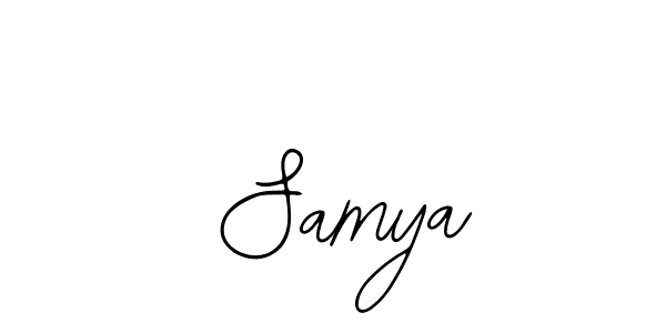 Use a signature maker to create a handwritten signature online. With this signature software, you can design (Bearetta-2O07w) your own signature for name  Samya.  Samya signature style 12 images and pictures png