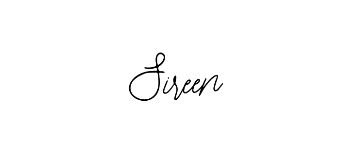 Design your own signature with our free online signature maker. With this signature software, you can create a handwritten (Bearetta-2O07w) signature for name  Sireen.  Sireen signature style 12 images and pictures png