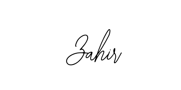 How to make  Zahir name signature. Use Bearetta-2O07w style for creating short signs online. This is the latest handwritten sign.  Zahir signature style 12 images and pictures png