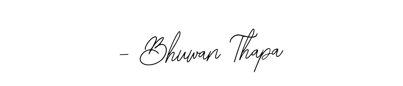 This is the best signature style for the - Bhuwan Thapa name. Also you like these signature font (Bearetta-2O07w). Mix name signature. - Bhuwan Thapa signature style 12 images and pictures png