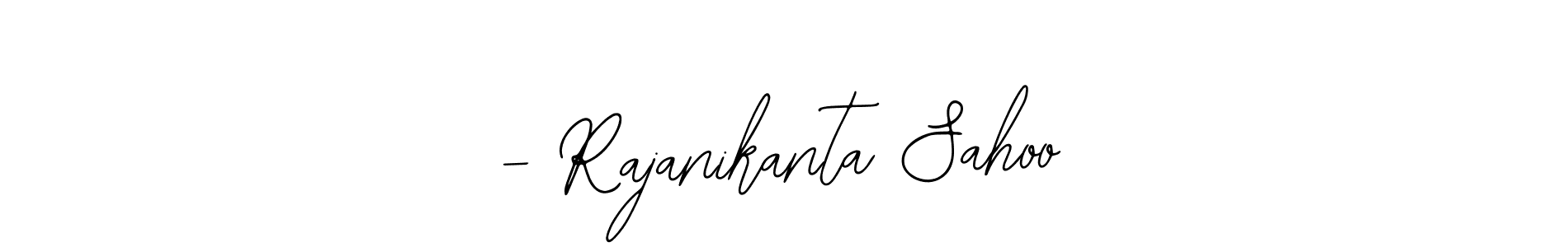 Use a signature maker to create a handwritten signature online. With this signature software, you can design (Bearetta-2O07w) your own signature for name - Rajanikanta Sahoo. - Rajanikanta Sahoo signature style 12 images and pictures png