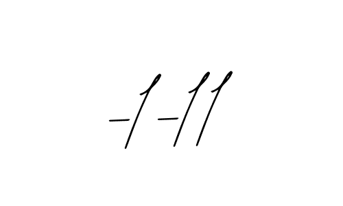 How to make -1-11 signature? Bearetta-2O07w is a professional autograph style. Create handwritten signature for -1-11 name. -1-11 signature style 12 images and pictures png