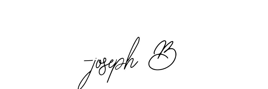 How to make -joseph B signature? Bearetta-2O07w is a professional autograph style. Create handwritten signature for -joseph B name. -joseph B signature style 12 images and pictures png