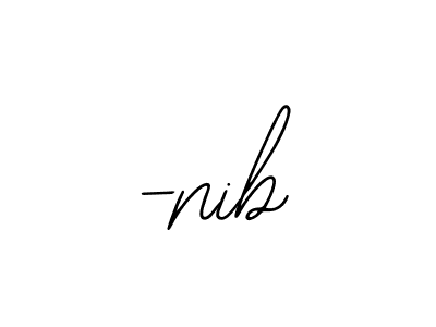 Make a beautiful signature design for name -nib. With this signature (Bearetta-2O07w) style, you can create a handwritten signature for free. -nib signature style 12 images and pictures png