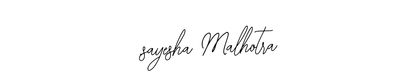 It looks lik you need a new signature style for name .sayesha Malhotra. Design unique handwritten (Bearetta-2O07w) signature with our free signature maker in just a few clicks. .sayesha Malhotra signature style 12 images and pictures png