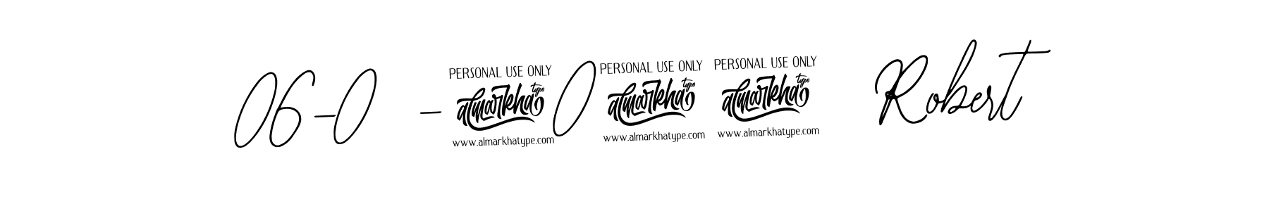 The best way (Bearetta-2O07w) to make a short signature is to pick only two or three words in your name. The name 06-05-2024  Robert include a total of six letters. For converting this name. 06-05-2024  Robert signature style 12 images and pictures png