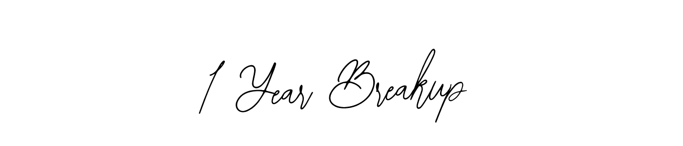 It looks lik you need a new signature style for name 1 Year Breakup. Design unique handwritten (Bearetta-2O07w) signature with our free signature maker in just a few clicks. 1 Year Breakup signature style 12 images and pictures png