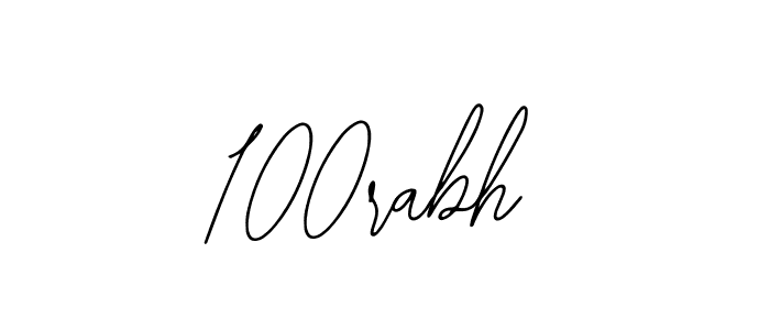 100rabh stylish signature style. Best Handwritten Sign (Bearetta-2O07w) for my name. Handwritten Signature Collection Ideas for my name 100rabh. 100rabh signature style 12 images and pictures png