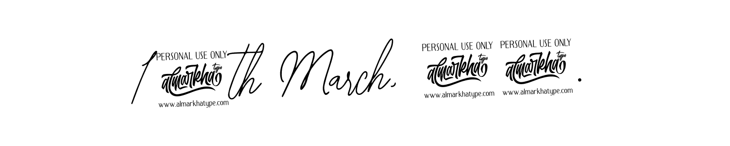Make a beautiful signature design for name 17th March, 24.. With this signature (Bearetta-2O07w) style, you can create a handwritten signature for free. 17th March, 24. signature style 12 images and pictures png