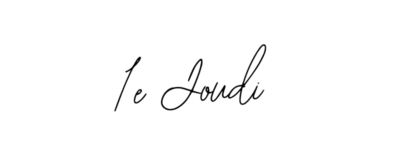 Use a signature maker to create a handwritten signature online. With this signature software, you can design (Bearetta-2O07w) your own signature for name 1e Joudi. 1e Joudi signature style 12 images and pictures png